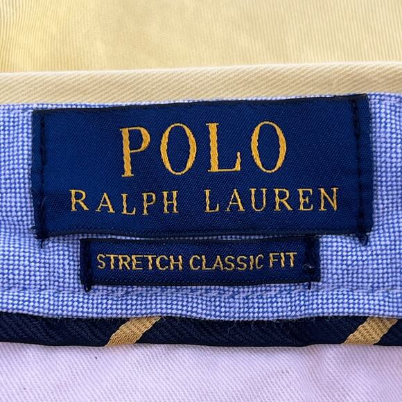 Polo Ralph Lauren yellow chino shorts 5.5” inseam Stretch Classic Fit - Picture 5 of 7